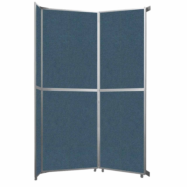Operable Wall Folding Room Divider 7'11" x 12'3" Caribbean Fabric